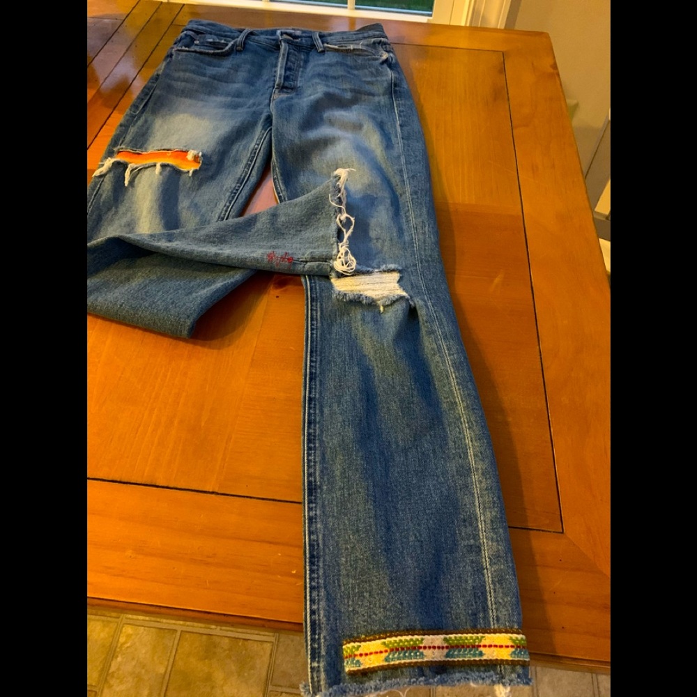 MOTHER denim “Fly Dazzler Ankle”